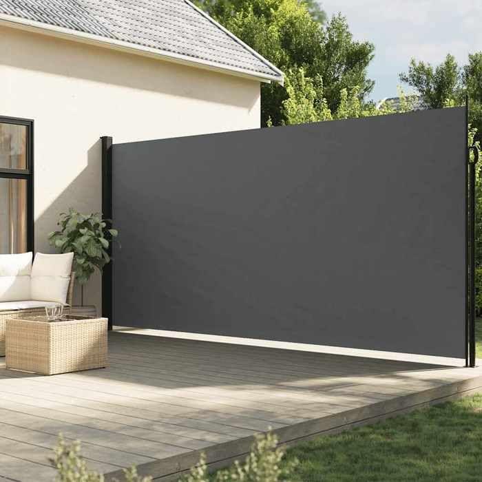 VidaXL Auvent Latéral Rétractable, Brise-vue de Jardin, Écran de Protection, Écran de Balcon Terrasse Arrière-cour 4004578