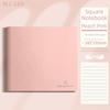 PU Soft Cover Square Notebook Candy Colors Notepad Book Thick Notebook  Office Students Supplies
