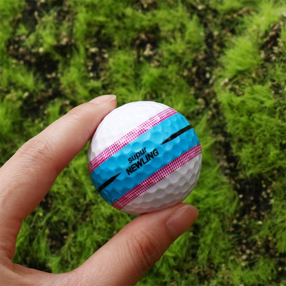 Nebesky modré golfové míčky 360 ° míření na super dlouhé vzdálenosti golfový míček profesionální soutěž