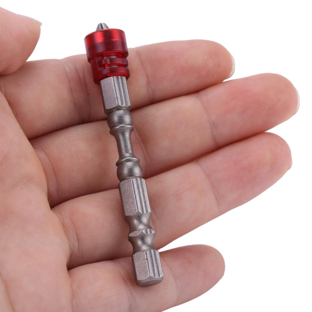 Magnetic Cross Head PH2 Screwdriver Bits Set for Drywall Screws 14inch Shank (Red)