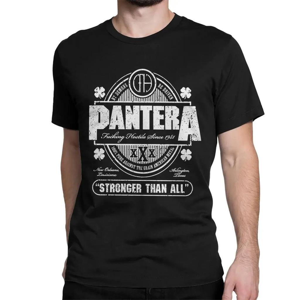American Heavy Metal Band Pantera Poster Graphic Print Tshirt Men Women Crewneck Cotton Tee New  Harajuku Fashion Oversized Top