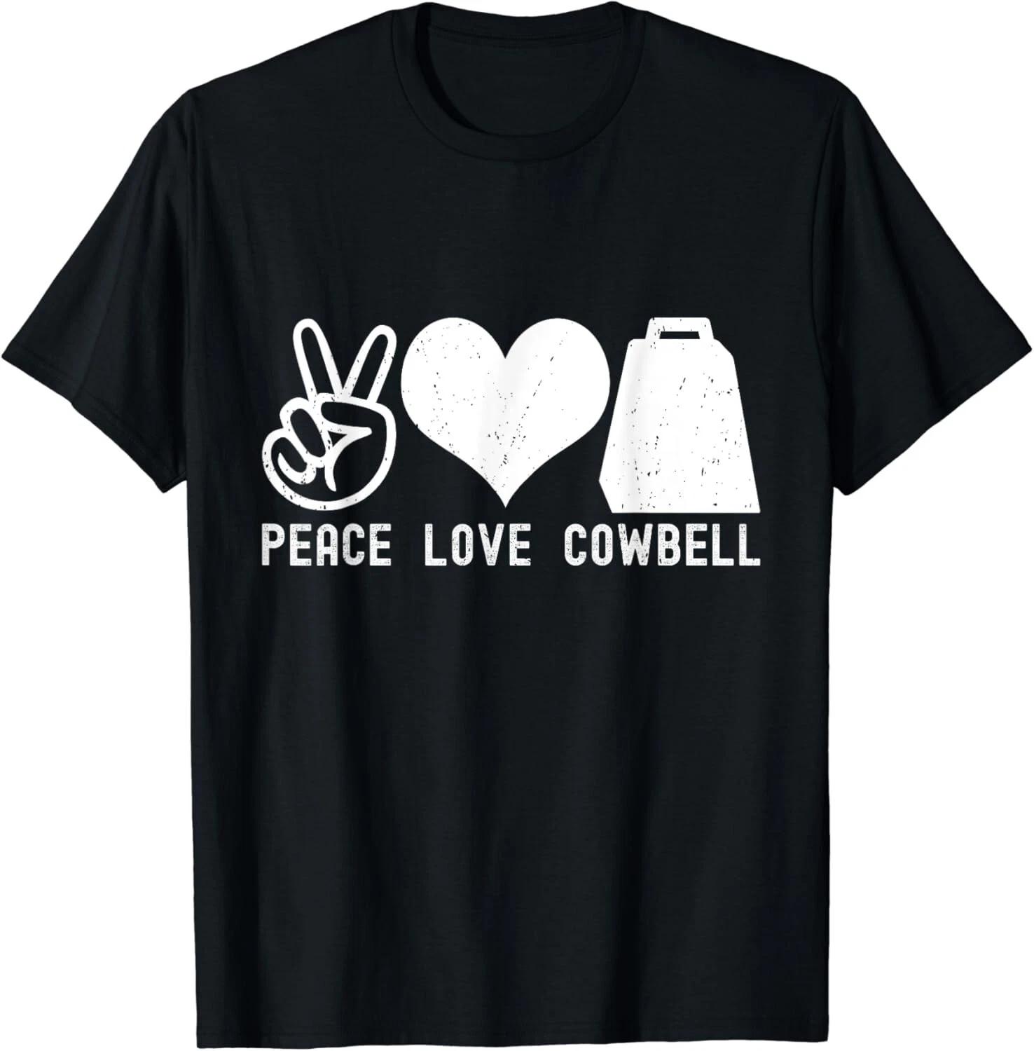 

Cow Bell More Cowbell Vintage Funny Drummer Cowbell Funny Gift Unisex T-Shirt S