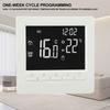 1 szt. Termostat kotła 110-230V Kontrola temperatury Z blokadą rodzicielską Regulator temperatury pokojowej LCD Ogrzewanie pomieszczeń Domowe Inteligentne Części