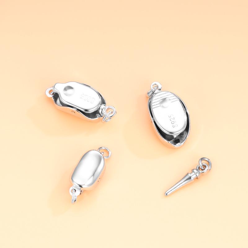 S925 Sterlingsilber Perlenkette & Armband Verschluss - DIY Handgemachtes Schmuckzubehör