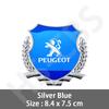 1Pcs Metal Car Rear Trunk Window Emblem Badge Stickers Logo For Peugeot 206 307 308 3008 207 208 407 508 Car Styling Accessories