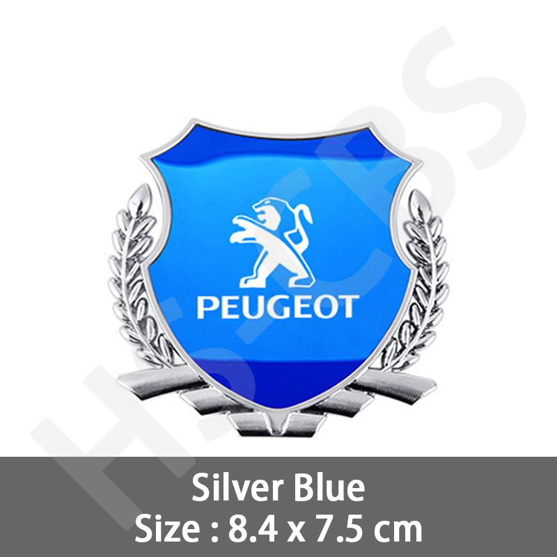 1Pcs Metal Car Rear Trunk Window Emblem Badge Stickers Logo For Peugeot 206 307 308 3008 207 208 407 508 Car Styling Accessories