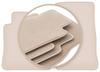 PREMIUM Beige Floor Mats For: Chevrolet Camaro VI Coupe 2015-2020