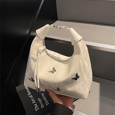 Fashi Butterfly Design Women's Shoulder Bags Versatile Ladies Hobos Crossbody Bag Casual Soft Pu Female Handbags Clutch Purse