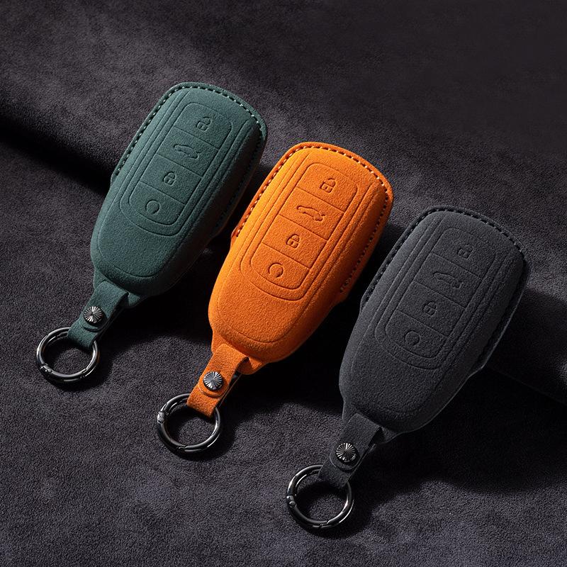Suede Car Remote Key Case Cover Shell for Chery Omoda 5 2023 for Chery Tiggo 8 Pro Tiggo 7 Pro 8 PLUS Arrizo 5 EQ7 for Omoda C5