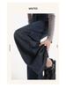 Women's High-Waisted Velvet Wide-Leg Jeans for Autumn and Winter