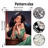 Disney Princess Jasmine Diamond Art Painting Kit Home Wall Decor Handmade Gift Elegant Beauty Pearl Beads Style Artistic Craft 123