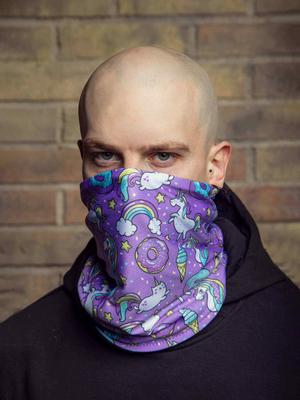 Warmer Unisex-Halswärmer nahtlos Custom Wear Einhorn