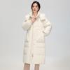 SNOWFLYING Women's Loose Fit Hooded Duck Down Jacket