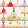 Watermelon Apple Eggplant Garlic Carrot Plush Keychain For Girls Accessory Bag