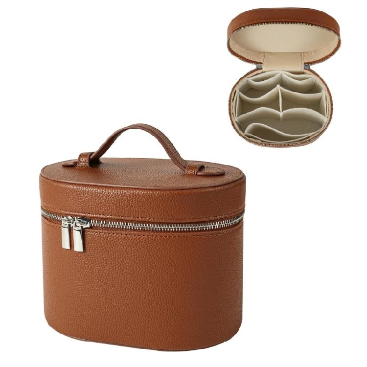 Leather Makeup Bag Portable Cosmetic Bag Handbag for Women Waterproof Makeup Pouch Portable Travel Toiletry Bag Gifts