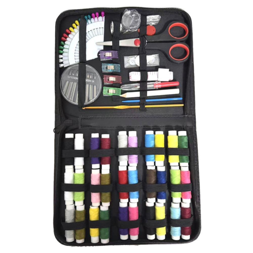 Set Kit Cucito Casa Viaggio Fai da Te Strumenti Cucito Portatili Scatola Cucito Multifunzione per Casa