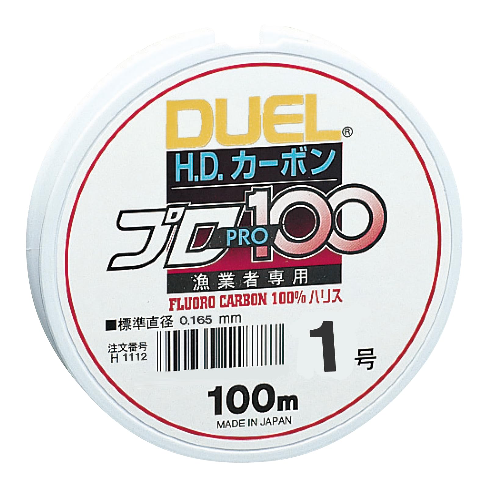 DUEL Fluorocarbon Line HD Carbon Pro 100S Clear H1112 #1 #1 чистый