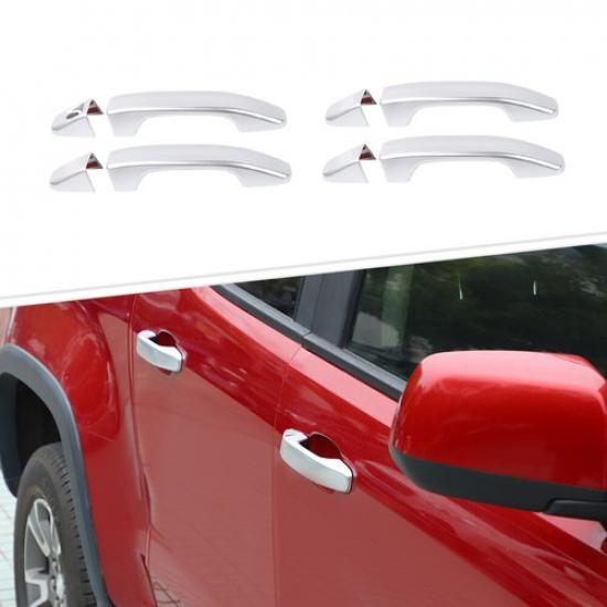 8* Silver Door Handle Decor Cap Trim Cover For Chevy Colorado/GMC CANYON 2014-22