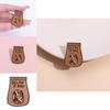 And Unique Fashionable Brown Geometric Letter Brooch Trendy Metal Pin For Personal Style
