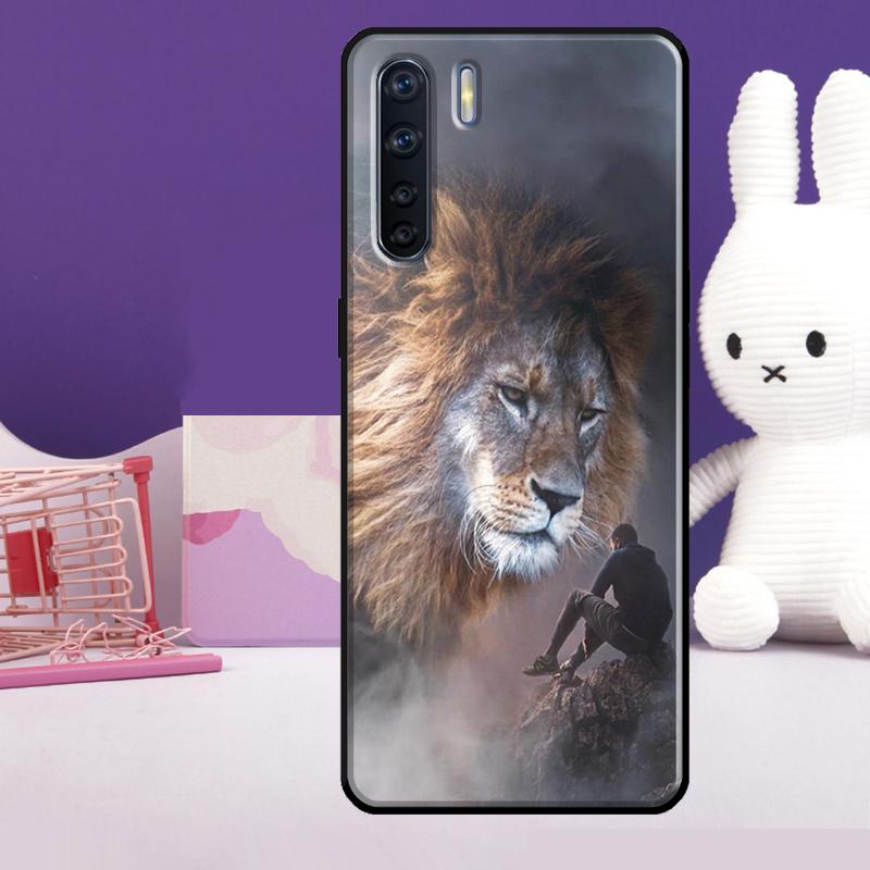 Löwe Tierhülle Für Oppo A57 A77 A76 A16 A96 A17 A18 A60 A80 A40 A38 A58 A78 A98 A94 A74 A54 A15 A5 Pro