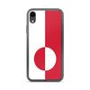 Coque Téléphone – Drapeau Du Groenland – Compatible iPhone XR – Étui Souple – Résistant Et Antichoc - Silicone - Pixelforma