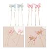 Chinese Hair Clip with Tassels Vintage Butterfly Hair Clip for Spring Summer Hanfu Side Hair Ponytail Hairpins for Teens