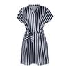 Dames Lente/Zomer Mouwloze Gestreepte Jurk Schattig En Slim Fit Mode
