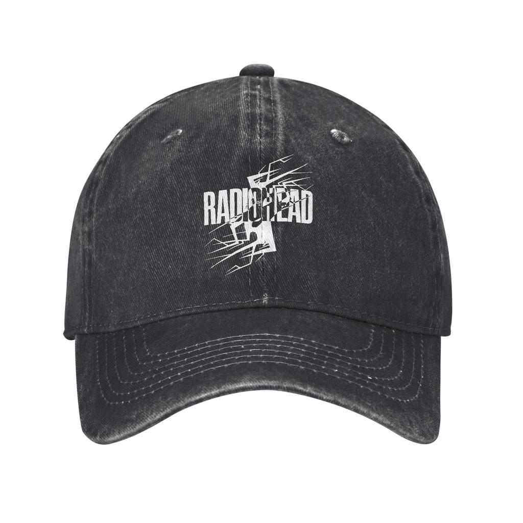 Vintage Radioheads LIGHTNINGS Baseball Cap for Men Women Distressed Denim Snapback Hat Travel Unstructured Soft Hats Cap