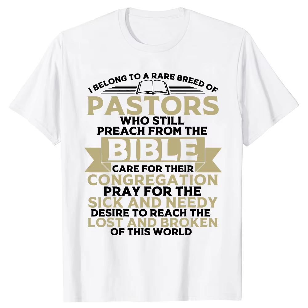 Funny This Pastor Has An Awesome Congregation Women T Shirts Bible Jesus Christian God Short Sleeve Birthday Gifts Men T-shirt