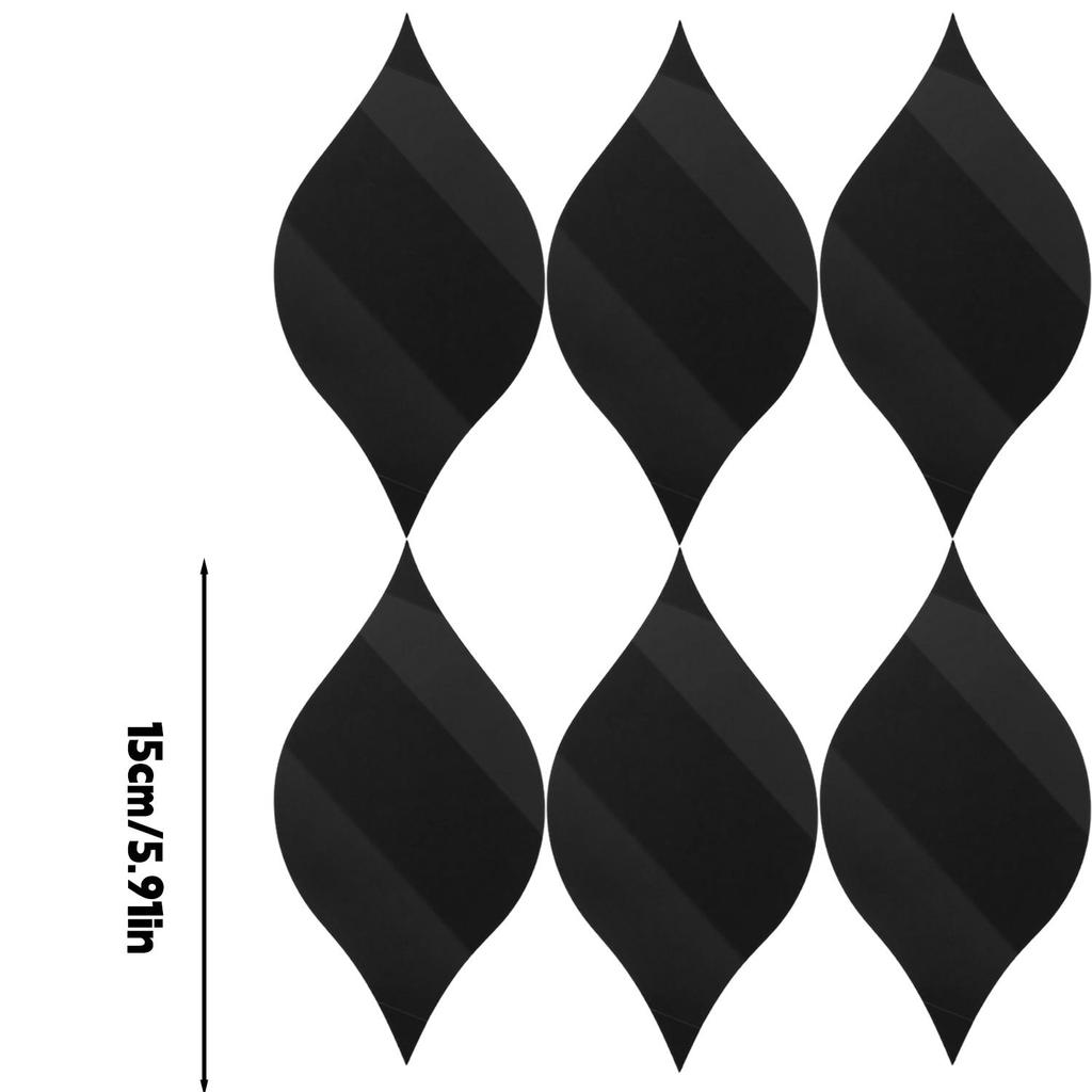 30/6PCS Acrylic 3D Mirror Removable Wall Sticker Home Decor DIY Self-adhesive Mirrors Decal for Living Room Art Wall Decoration