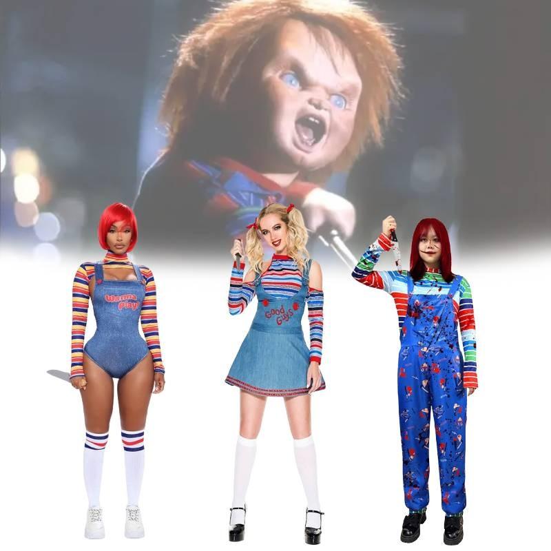 Childs Play Cosplay Costume With Polyester Fabric For Women Stage Performance