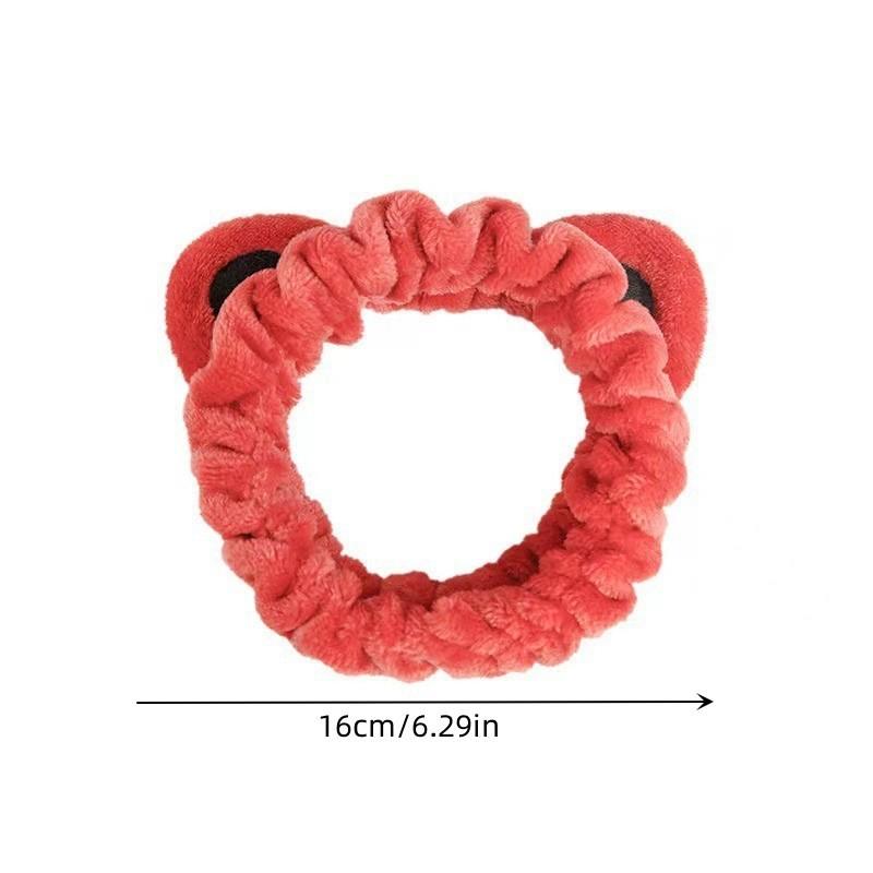 Cute Cartoon Cat Ears Face Wash Headband for Women with High Elasticity Hairband Accessories