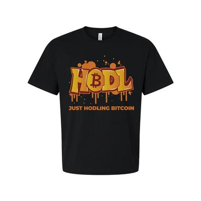 Hodling Bitcoin Graphic T Shirt Unisex Casual Crypto Apparel With Graffiti Style