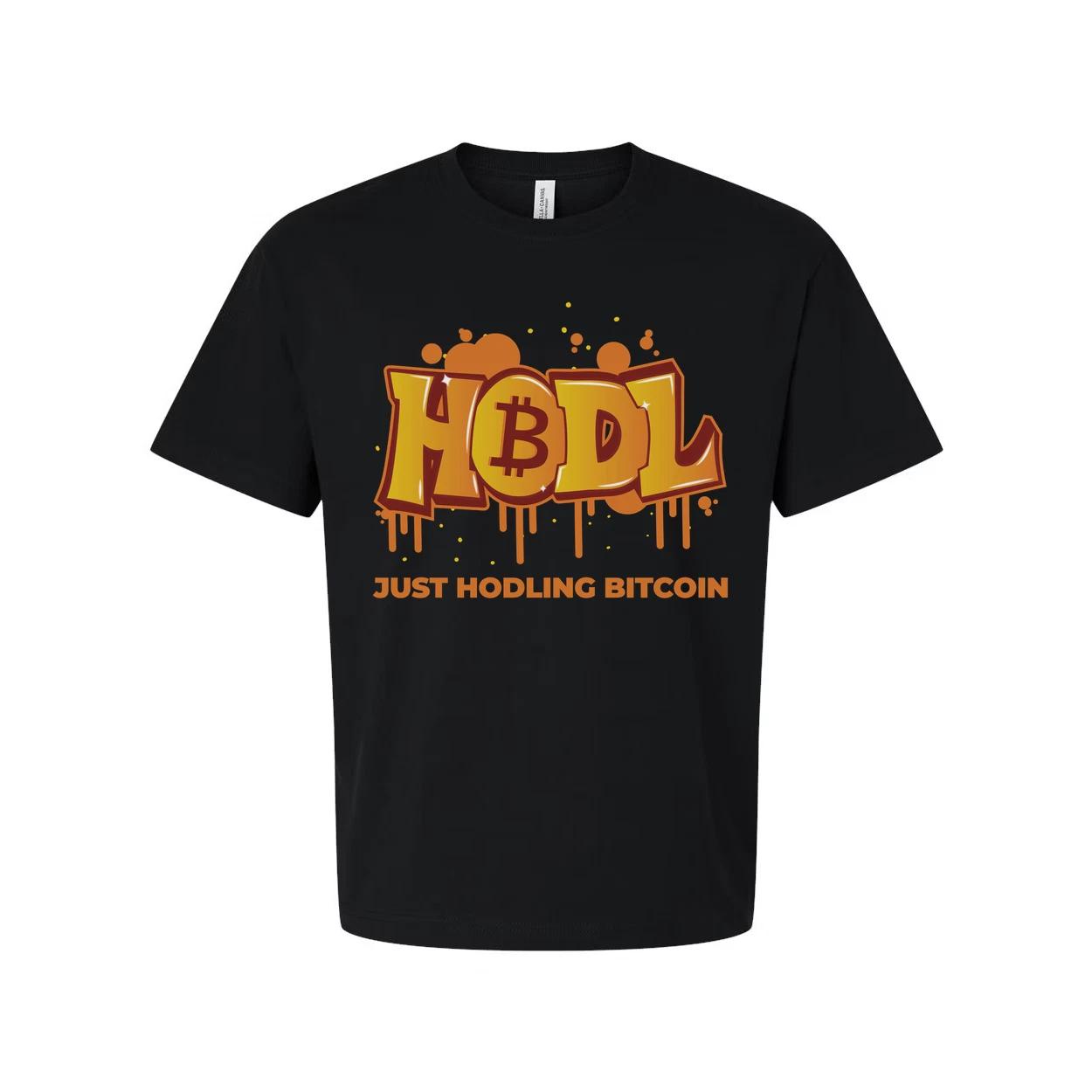 Hodling Bitcoin Graphic T Shirt Unisex Casual Crypto Apparel With Graffiti Style 4XL