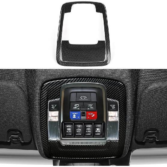 Car Air Vent Outlet Decals For -2025 Dodge Ram 1500 2500 3500 Accessories Carbon Fiber Stickers, Black