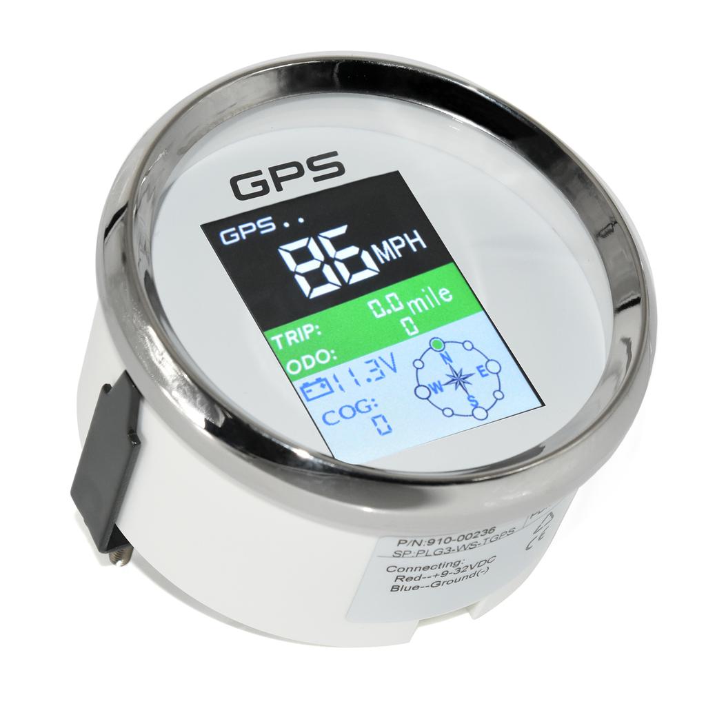 85MM Car Boat Gauge GPS Speedometer With GPS Antenna TFT Screen Waterproof Speed Meter SOG COG TRIP ODO Voltmeter 9-32V