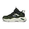 Shock Absorbing Durable Kids Casual Shoes Kids Sneaker Green Black 405266L-BKOL