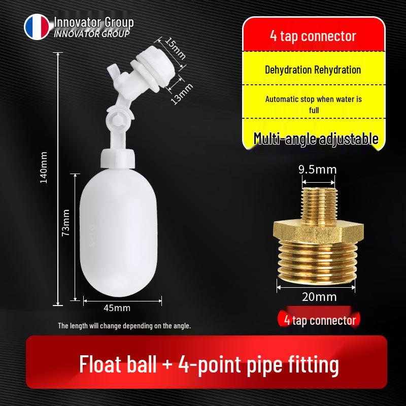 2-Minute Small Joint Float Valve for Water Tanks and Ice Makers