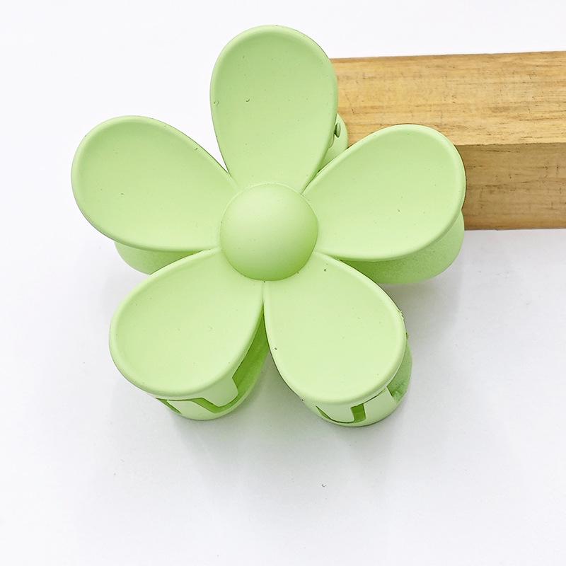 Frosted Flower Claw Hair Clip - Five-Petal Sunflower Updo Accessory