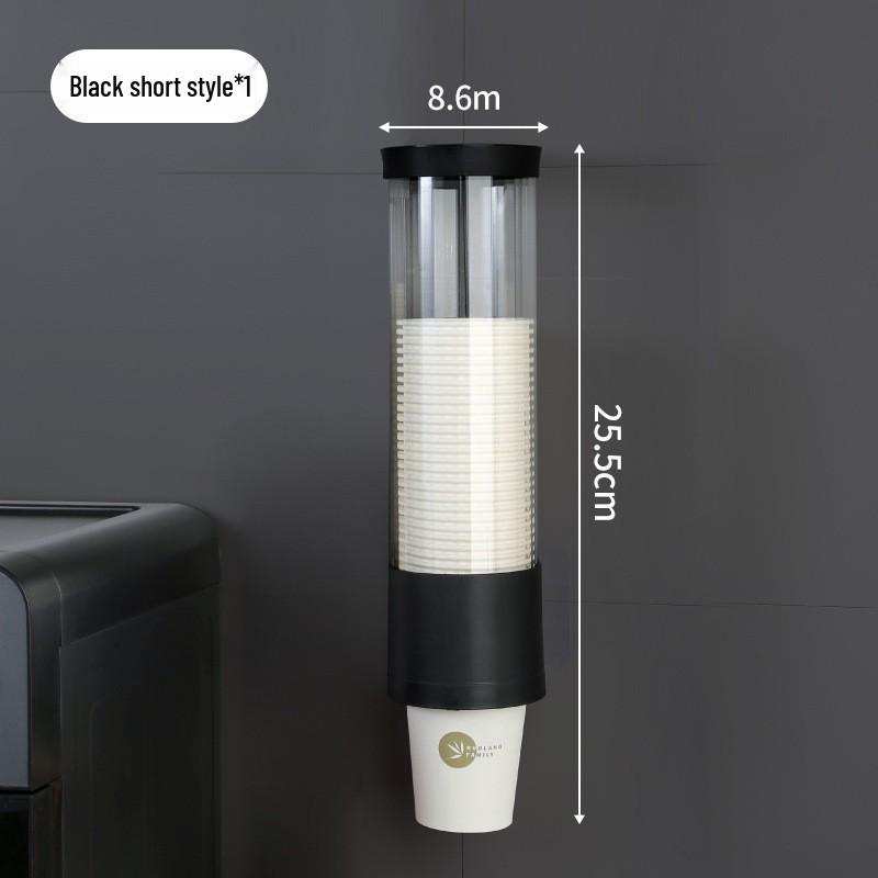 Wall-Mounted Automatic Disposable Cup Dispenser and Storage Rack