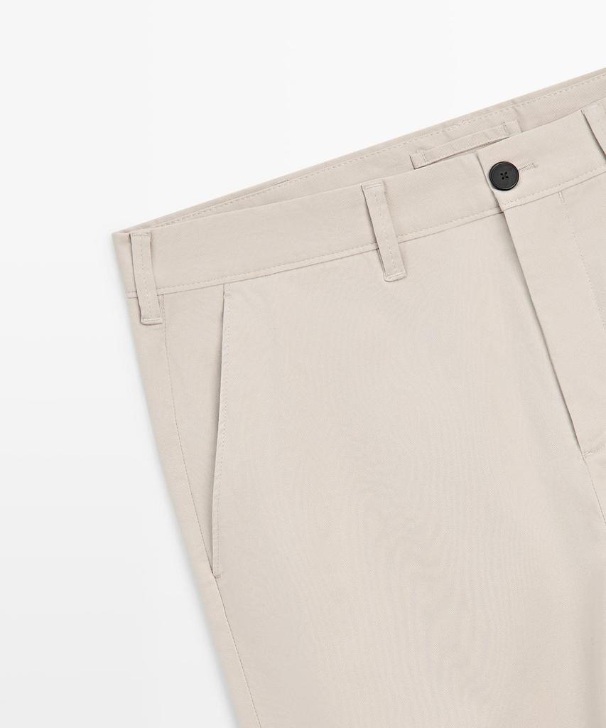 Masimodutti Cotton Blend Slim Fit Pants