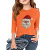 Children's 3/4 Sleeve Independence Day Printed Round Neck Casual T-shirt