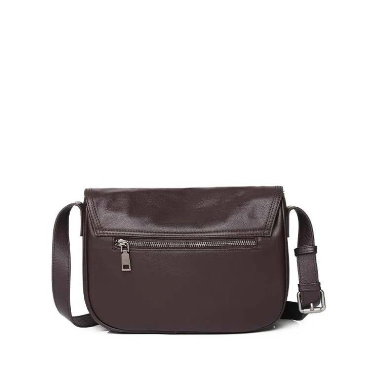 Bolsos de mano de piel auténtica estilo vintage para mujer, bolso bandolera de marca de diseñador, bolso de mano informal para mujer