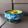 1PCS Ceramic Lotus Samsung Lamp Holder Household Candle Holder Lamp Disc Three Hole Lamp Holder