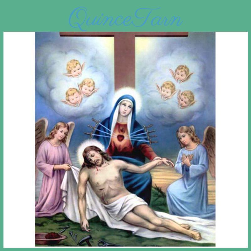 Diy Diamond Painting 5d Full Religious Mosaic Diamond Embroidery Cross Stitch Home Decor Handmade