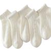 White Summer Thin Pure Cotton Mesh Breathable Bow Lace Girls' Summer Short Socks