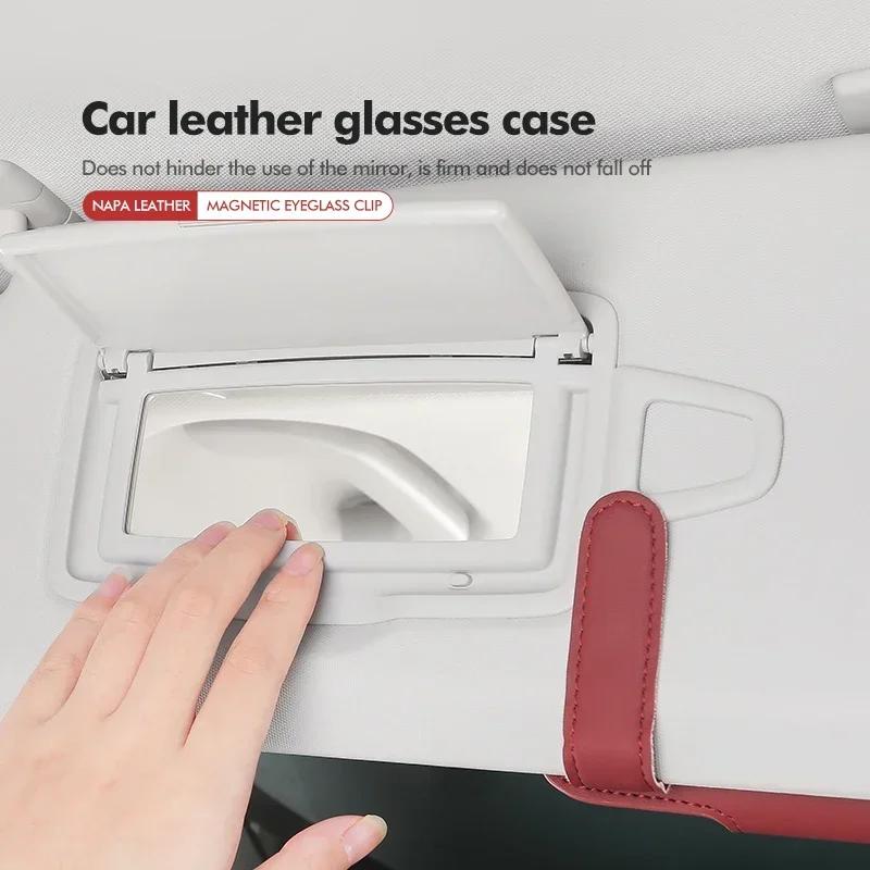 Magnetischer Leder Autoaufbewahrung Brillenetui Zubehör Für Citroen C4 C3 C5 C1 C2 C6 VTS C4L DS3 DS4 DS5 Grand Berlingo