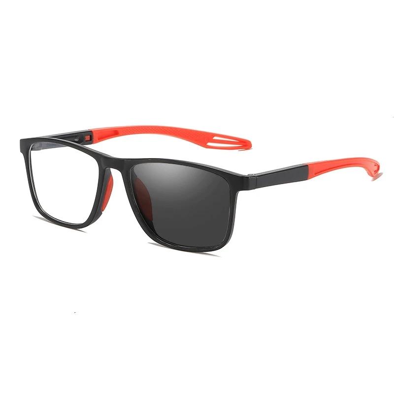 Men Sports Photochromic Reading Glasses for Women Outdoor Sun Shades Eyewear TR90 Square Anti-blue Light Far-sighted Eyeglasses