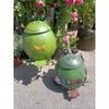 1 Rustproof Iron Frog Trash Can , Outdoor Garden Lawn Decorative Bin, Rain-Resistant Photo Prop for Courtyard and Airbnb Decoration