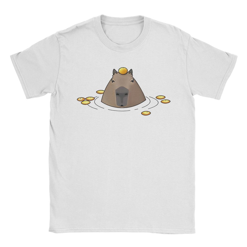Kawaii Capybara Animal Tshirts Unisex Unisex Novelty 100 Cotton Tees Round Neck Short Sleeve T Shirt Gift Tops
